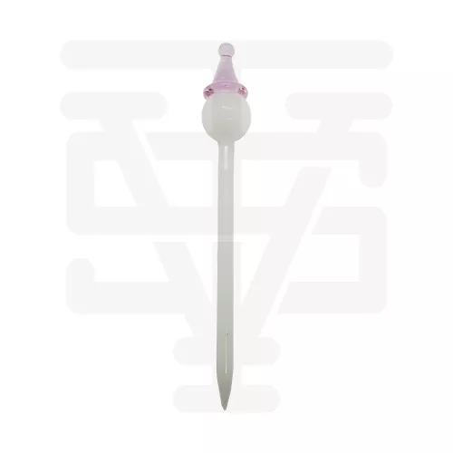 White and pink Glass Dabber Tool GF29