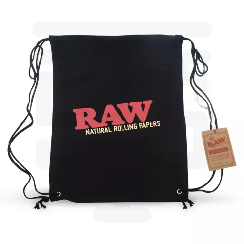 RAW - Drawstring Bag Black