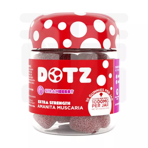 Dotz - Amanita Muscaria Gummies 1000mg - Strawberry