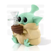 Baby Yoda silicone water pipe with bowl H203-1