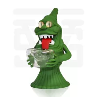 Green face monster silicone water pipe H258