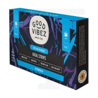 Good Vibez - D8 Oral Strips 25mg - Blue Razz