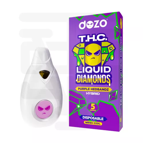 Dozo - 5g Disposable THC Liquid Diamons - Purple Headbandz - Hybrid