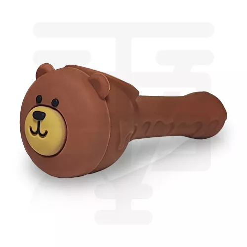 Teddy Bear Silicone Hand Pipe H270