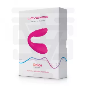 Lovense - Dolce Adjustable Bluetooth Dual Stimulator - Pink