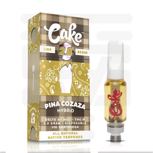 Cake - Coldpack Live Resin Cartridge 2g - Hybrid - Pina Cozaza