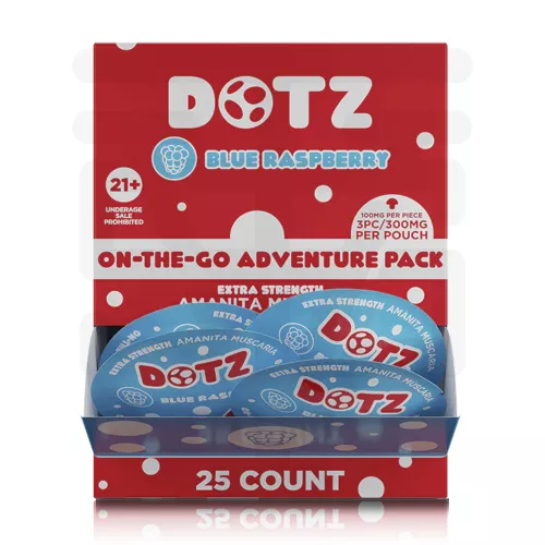 Dotz - On The Go Mushroom Gummies - Blue Raspberry