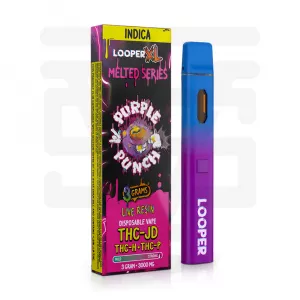 LOOPER XL- Melted 3g Disposable - Indica - Purple Punch