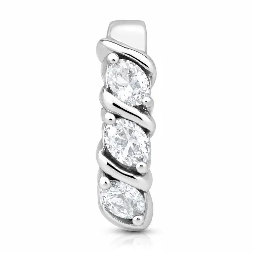 Surgical Steel Jeweled Belly Clicker - Clear Stone Color