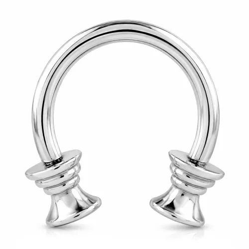 Surgical Steel Attachment Internally Threaded For Circular Barbell C18