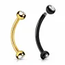 1.2mm (16G) - 8mm (5/16″) - Black