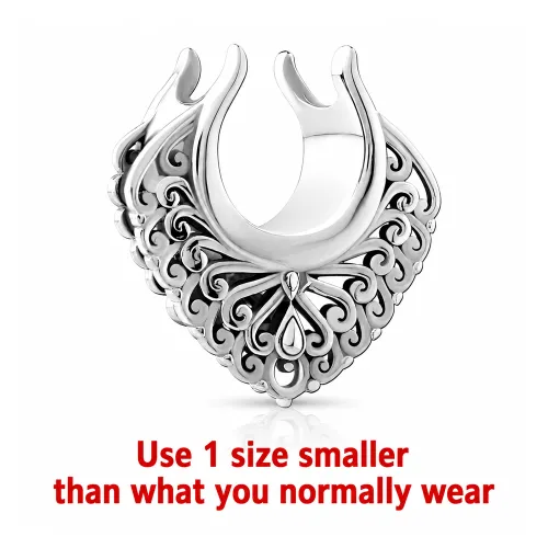 Surgical Steel Half Tunnel 018 - Gauge 8mm (0G)