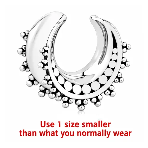 Surgical Steel Half Tunnel 009 - Gauge 10mm (00G)