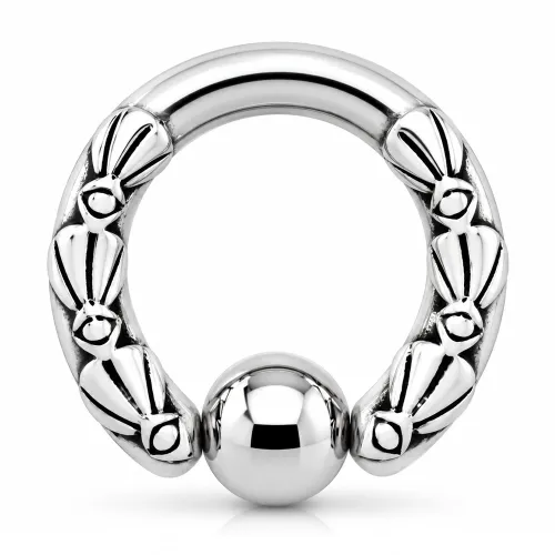 Surgical Steel Design Ball Closure Ring