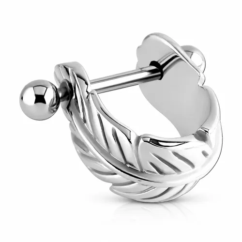 Surgical Steel Cartilage Shield - Leaf