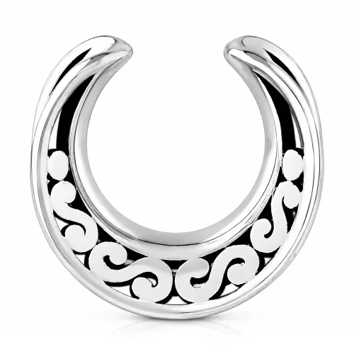Surgical Steel Half Tunnel 002 - Gauge 10mm (00G)