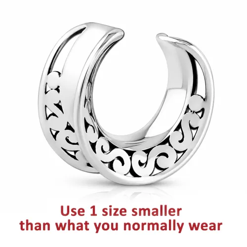 Surgical Steel Half Tunnel 002 - Gauge 10mm (00G)