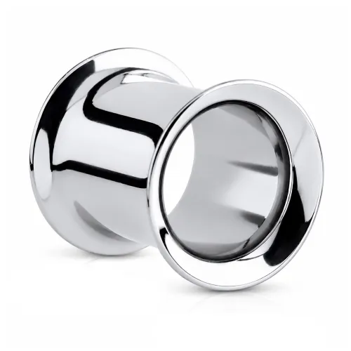 Stainless Steel Double Flared Tunnel DFLTU - Gauge 10mm (00G) - Length 7mm (9/32″)