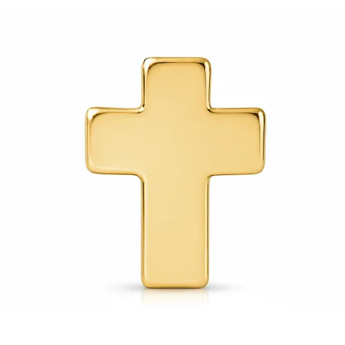 Gold PVD Coated Surgical Steel Cross Tragus Micro Barbell