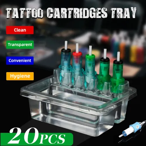 Sectioned Cartridge Needle Holder 20pcs