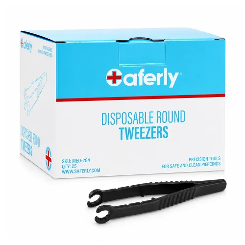 Saferly - Sterilized Round Tweezers