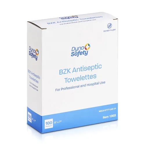 Dyna Safety - BZK Antiseptic Towelettes 100pcs 5