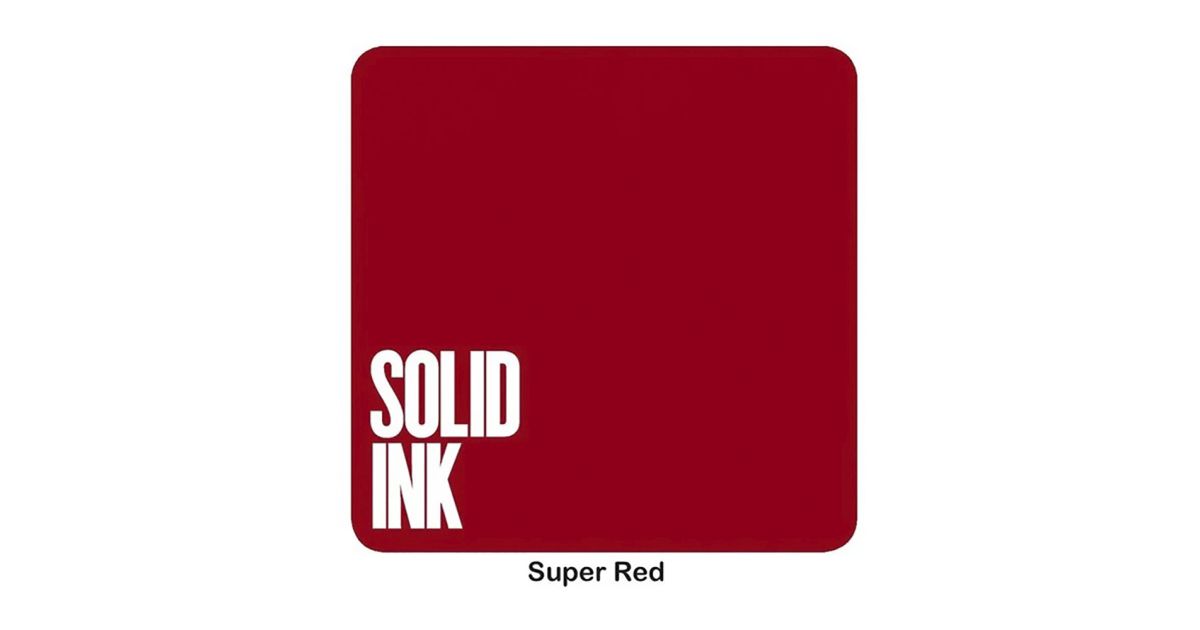 Solid Ink Super Red | Intense Red Tattoo Ink