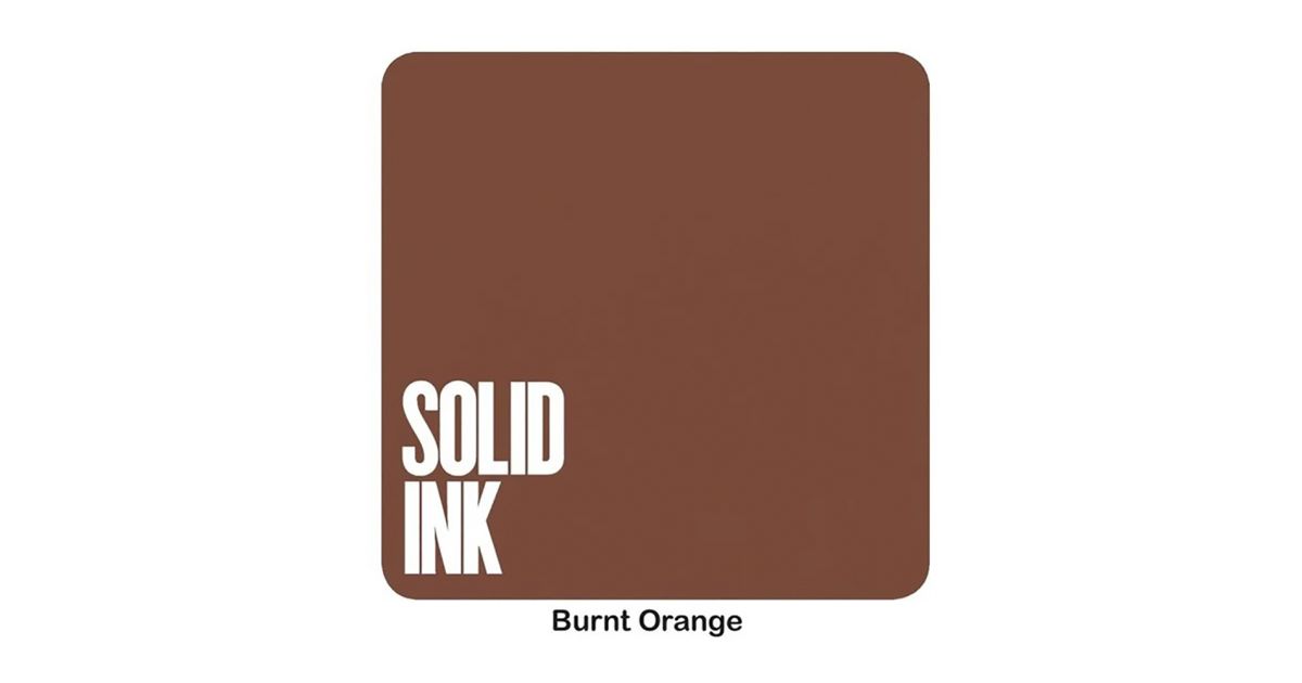 Solid Ink Burnt Orange | Burnt Orange Tattoo Ink