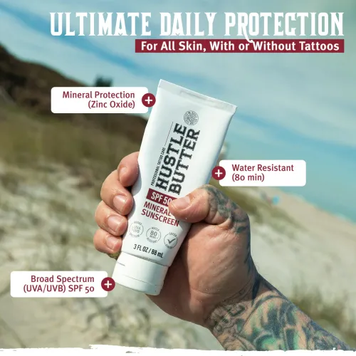 Hustle Butter - Mineral Sunscreen Lotion - 3 oz