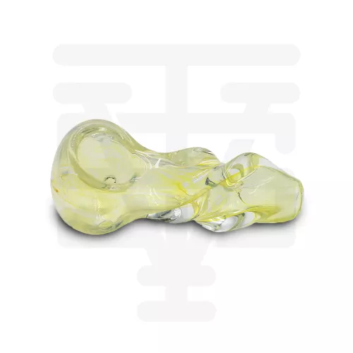 Hanna’s Bomb Ass Glass - 4” Glass Hand Pipe - Fumed Glass w/ Twisted Neck