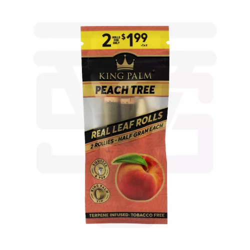 King Palm - 2 Rollies Half Gram - Peach Tree