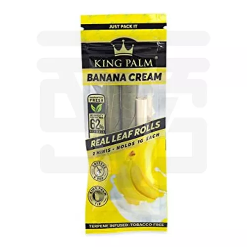 King Palm - 2 Mini Rolls 1G Banana Cream