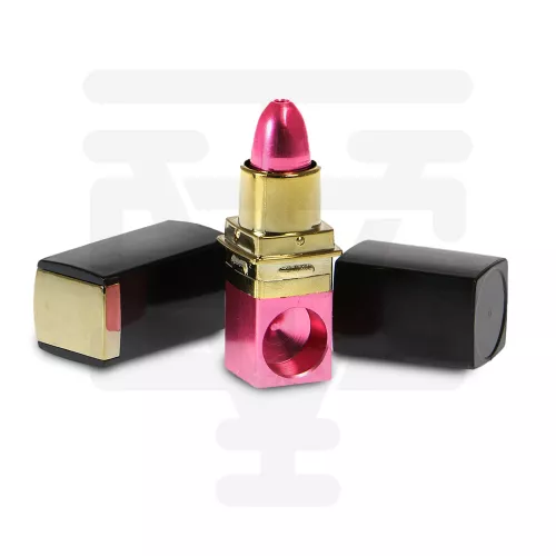 Lipstick Metal Hand Pipe with Cover GP14