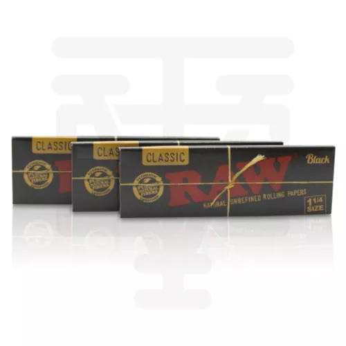 RAW - Rolling Papers Black 1 1/4