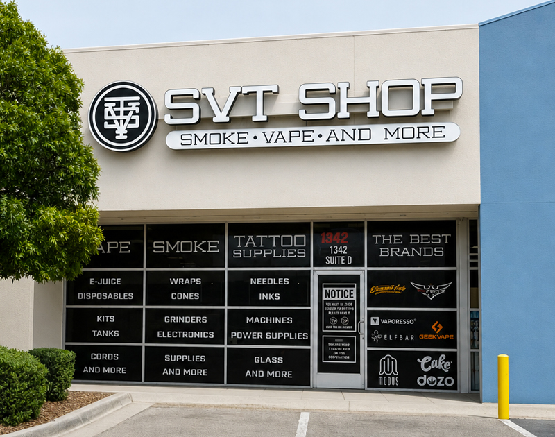 SVT Shop Zaragoza storefront on North Zaragoza Road in El Paso