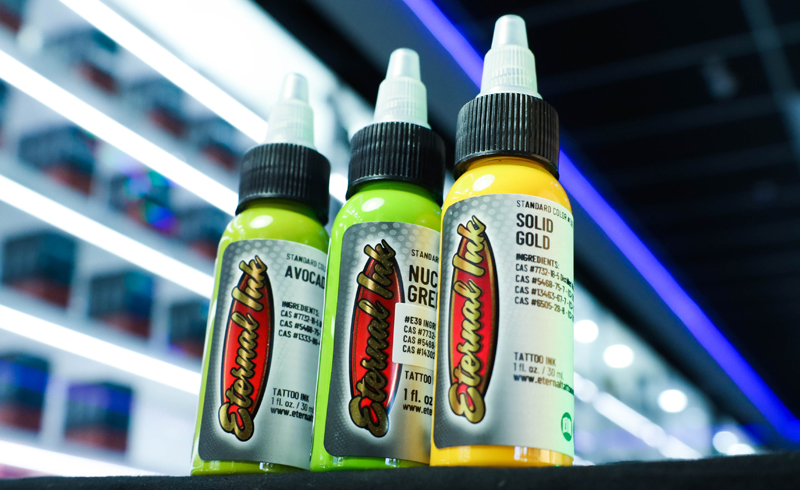 Professional tattoo inks in every color