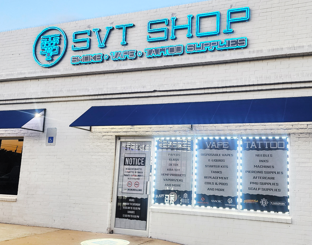 SVT Shop Montana storefront on Montana Avenue in El Paso, Texas