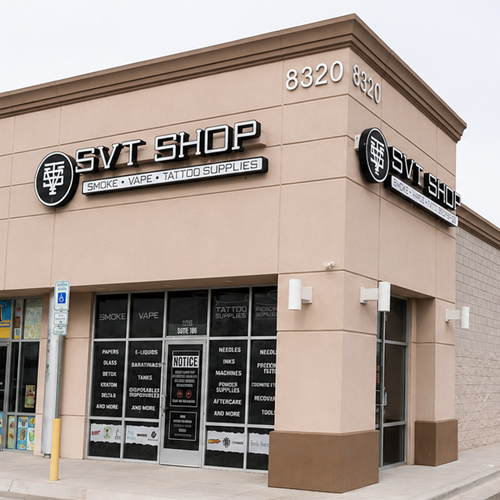SVT Shop Dyer storefront in El Paso, Texas