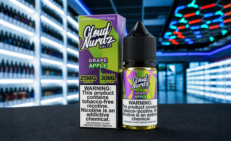 E-liquids displayed inside an SVT Shop in El Paso