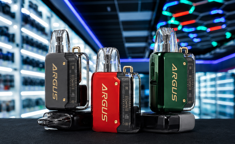Open pod systems displayed inside an SVT Shop in El Paso