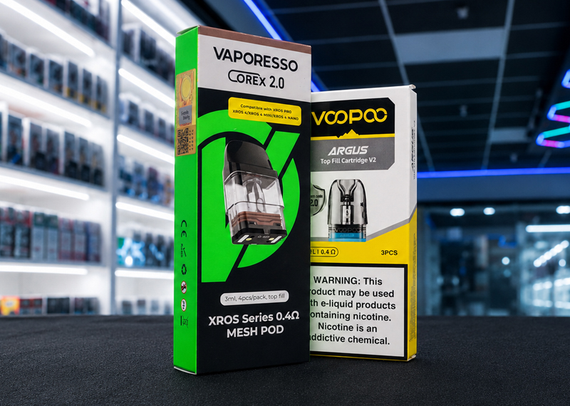 Replacement pods and coils available at SVT Shop in El Paso