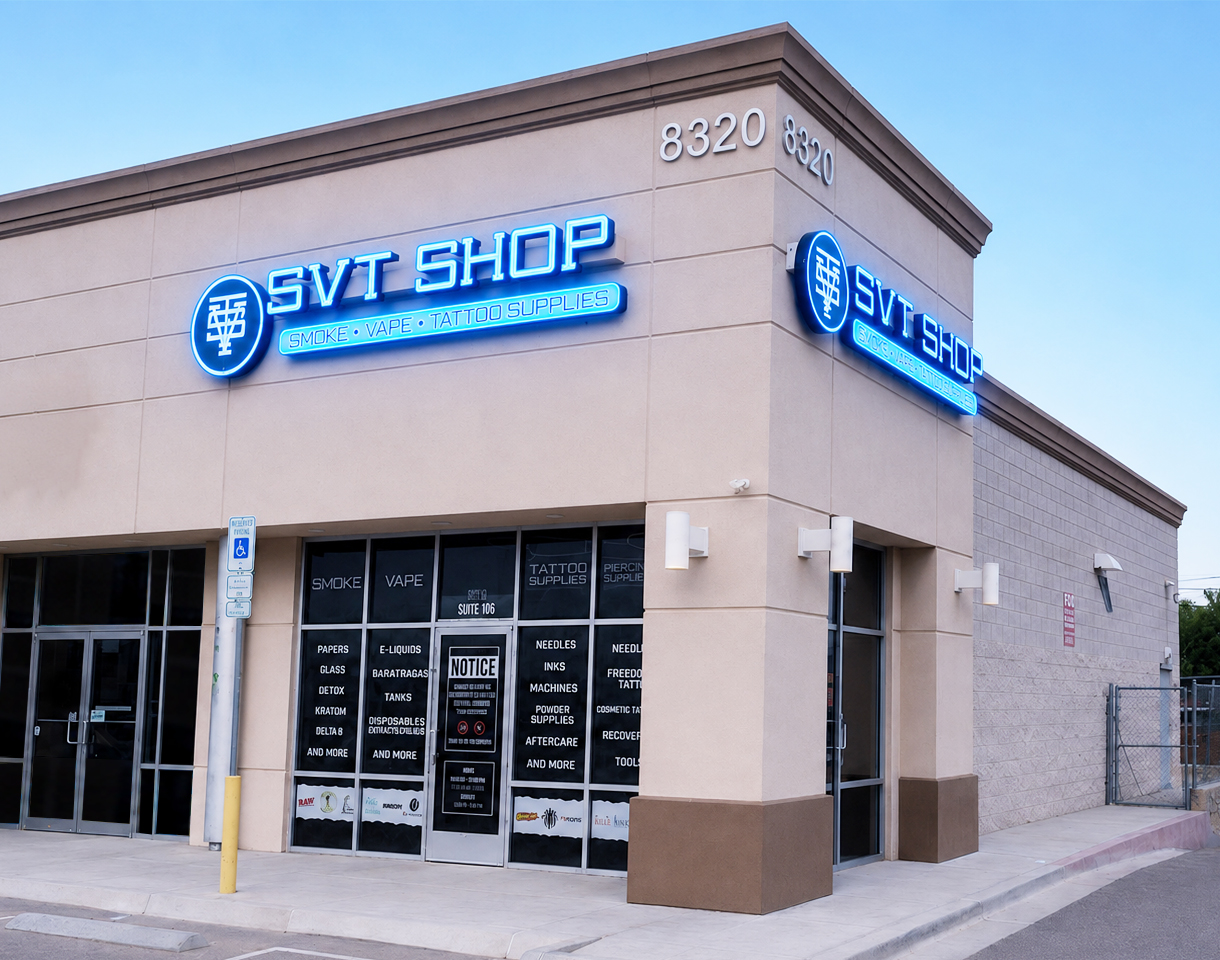 SVT Shop Dyer storefront on Dyer Street in El Paso, Texas
