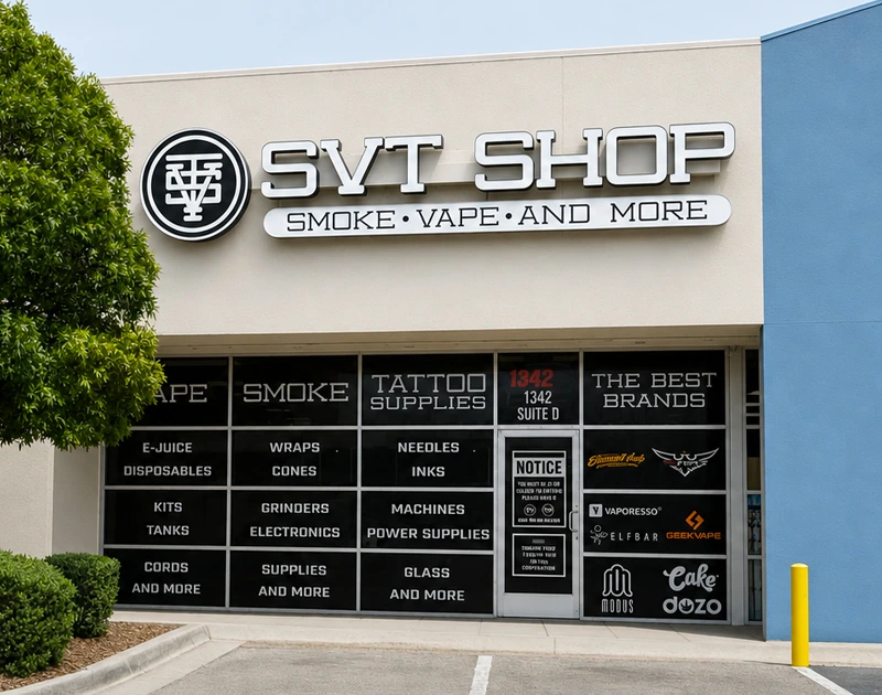 SVT Shop Zaragoza storefront on North Zaragoza Road in El Paso